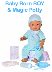 Baby Born BOY & Magic Potty - Product Features