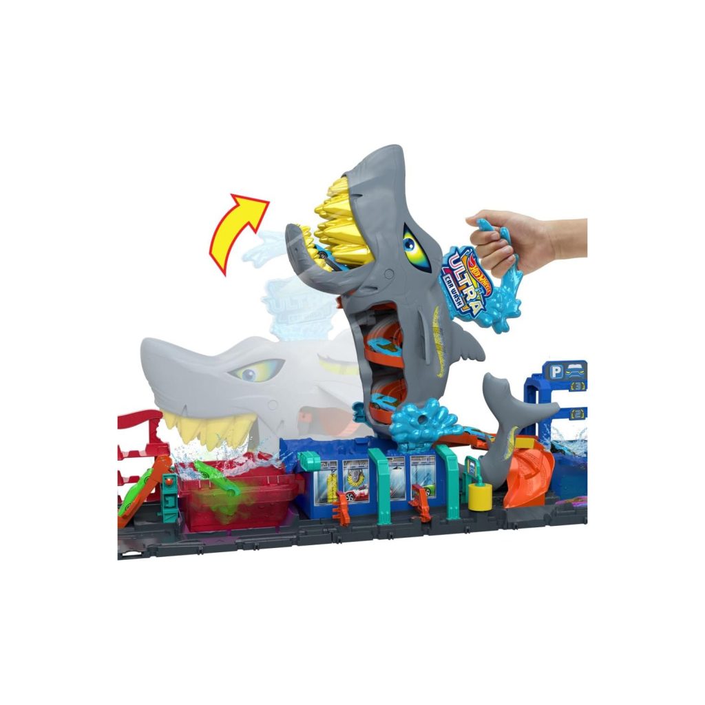 Hot Wheels Ultra Shark Car Wash playset product image – Christmas 2024