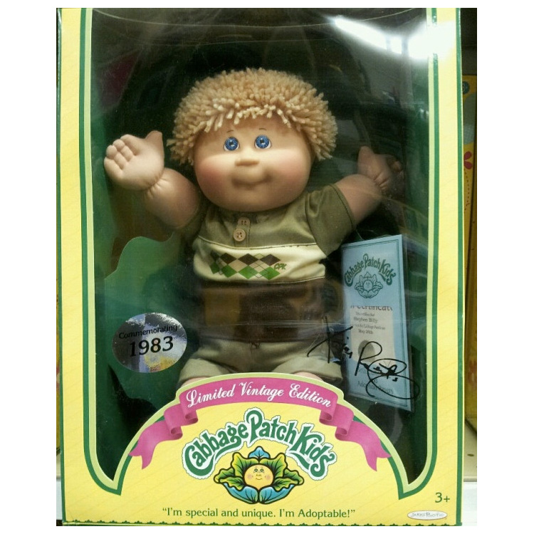 Cabbage Patch Kids Doll Top 10 Christmas Toys 1983 soft sculpted adoptable baby doll