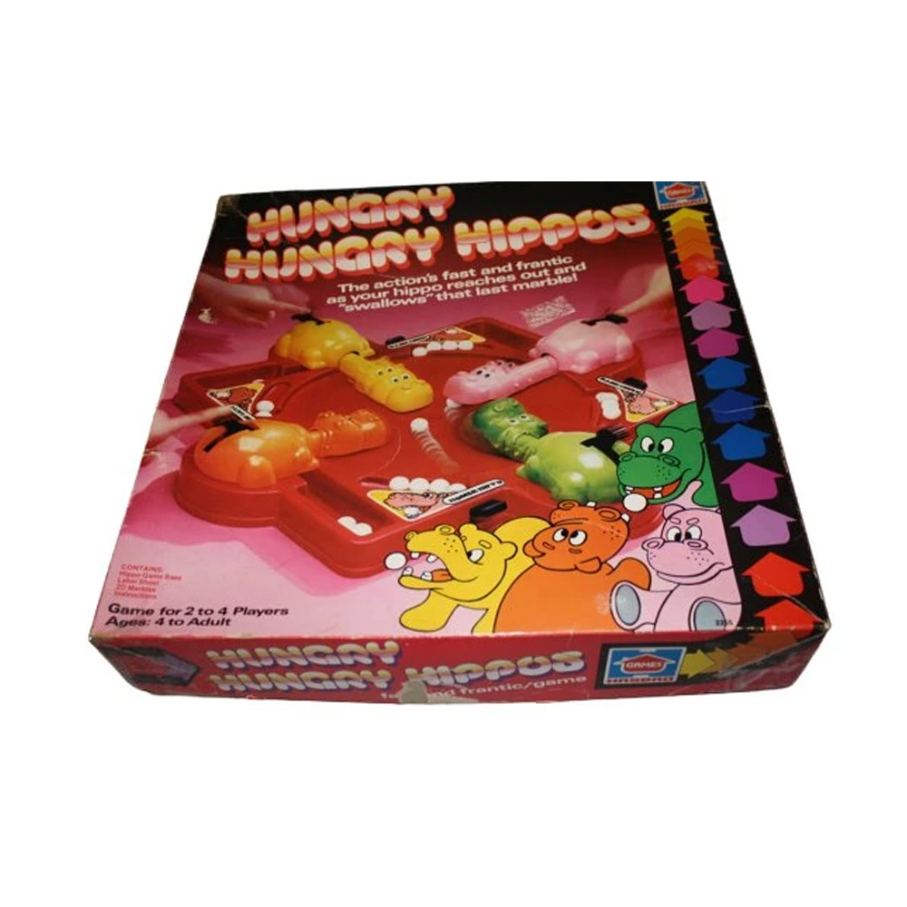 Hungry Hungry Hippos Game Top 10 Christmas Toys 1978 fast marble-chomping family game