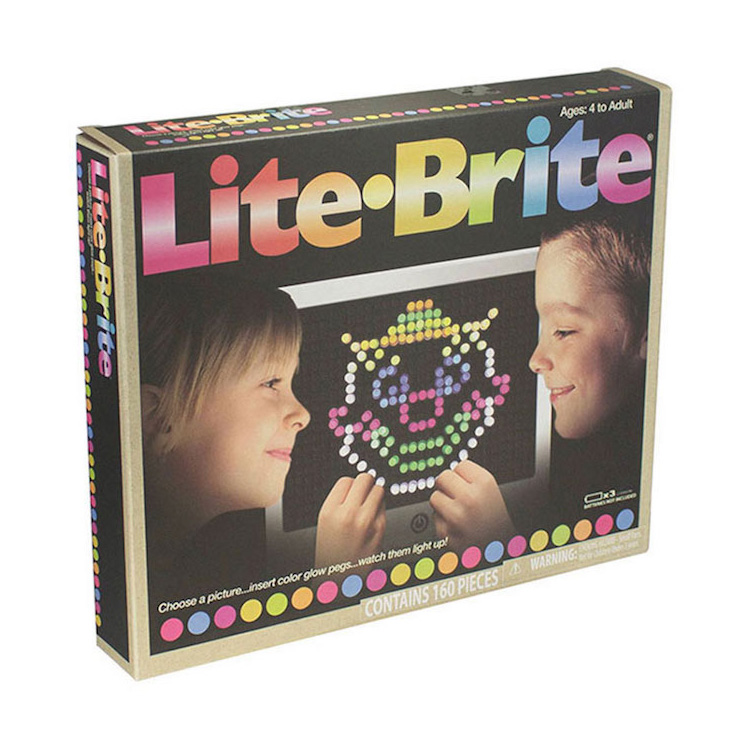 Lite Brite Light Board Top 10 Christmas Toys 1981 illuminated peg art creativity board