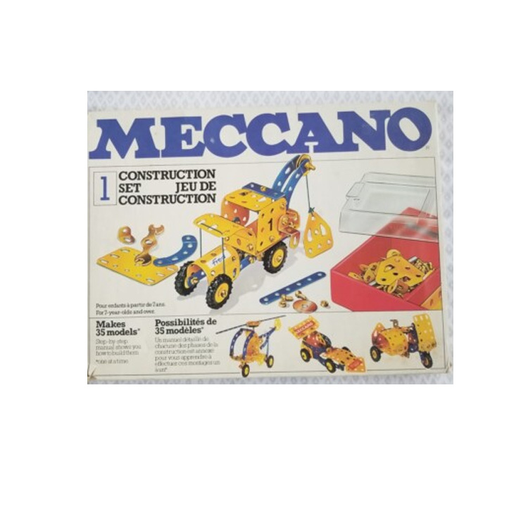 Meccano Construction Set Top 10 Christmas Toys 1979 metal engineering building set for kids
