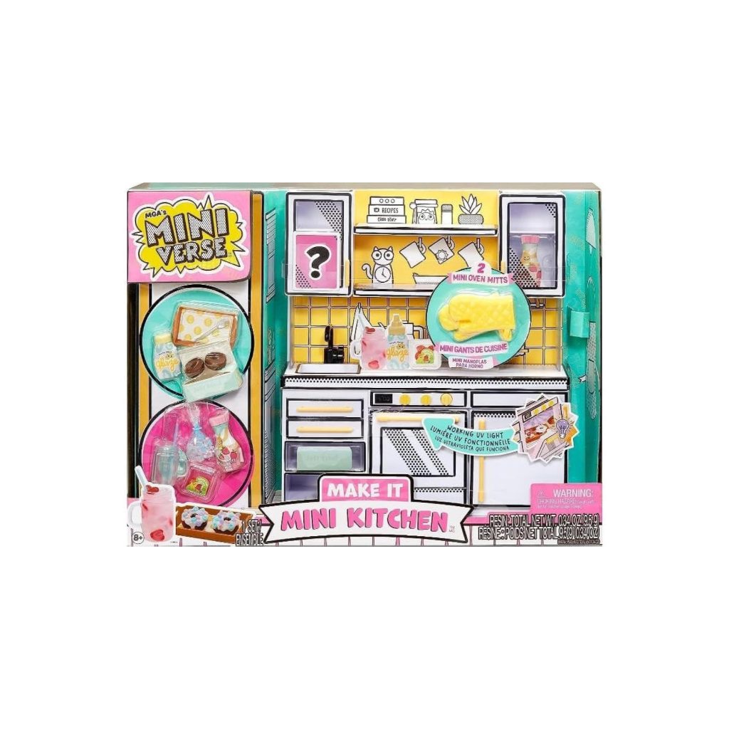 MGA’s Miniverse Make It Mini Kitchen Set shown in toy review – Christmas 2023