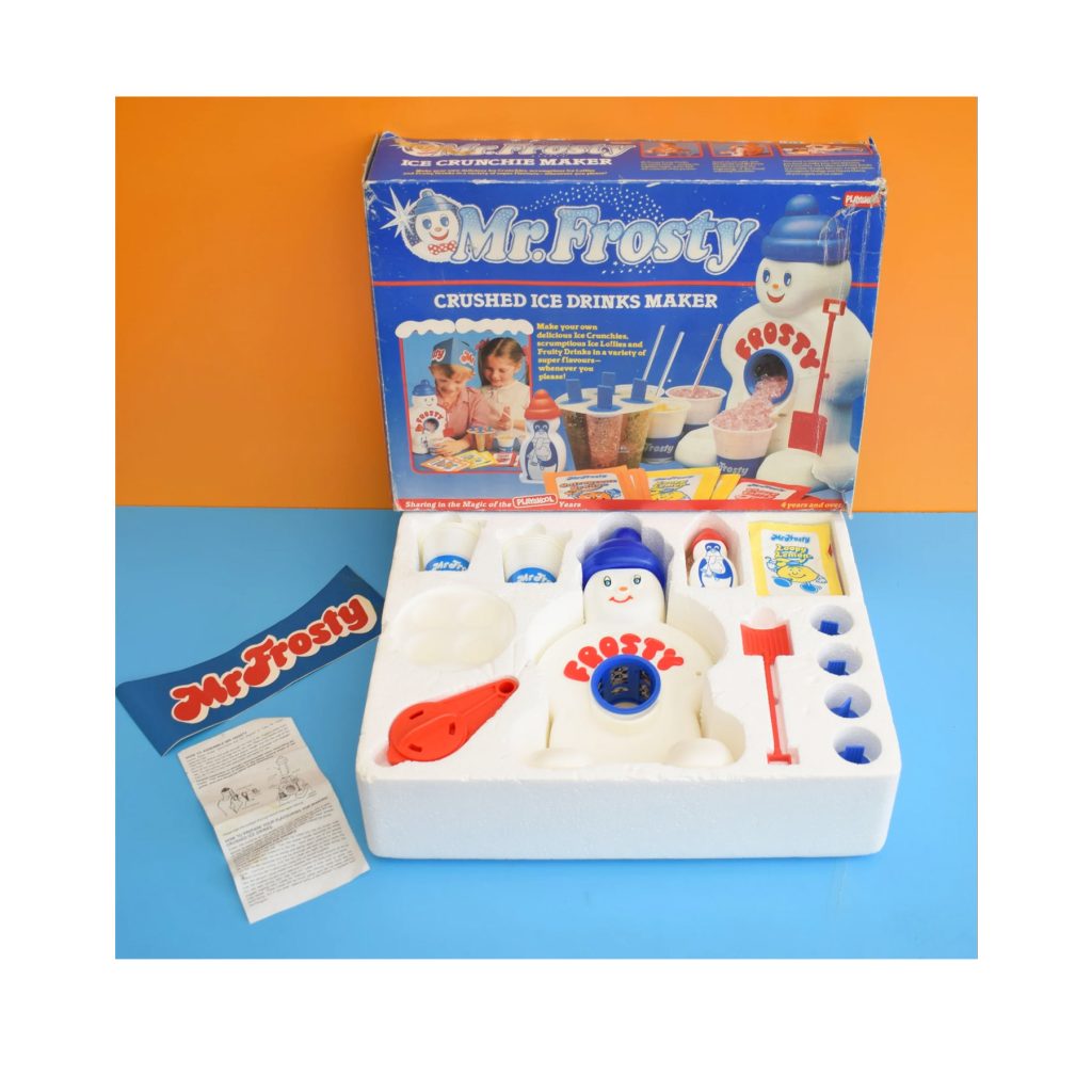 Mr Frosty Ice Maker Top 10 Christmas Toys 1980 kids ice crushing slushy maker toy