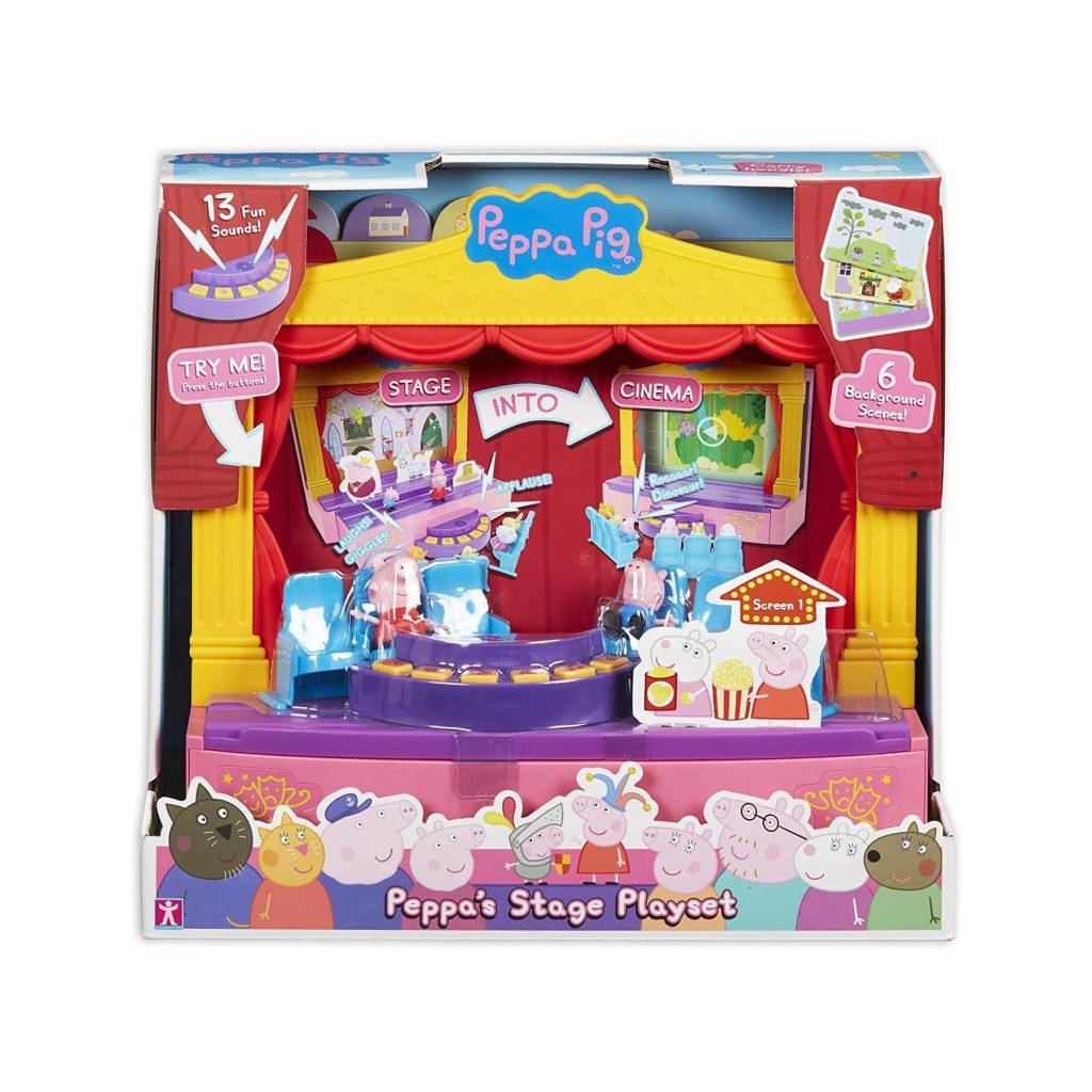Peppa Pig Stage Playset review product image depicting storytelling and theatrical fun toy from 2019 Christmas