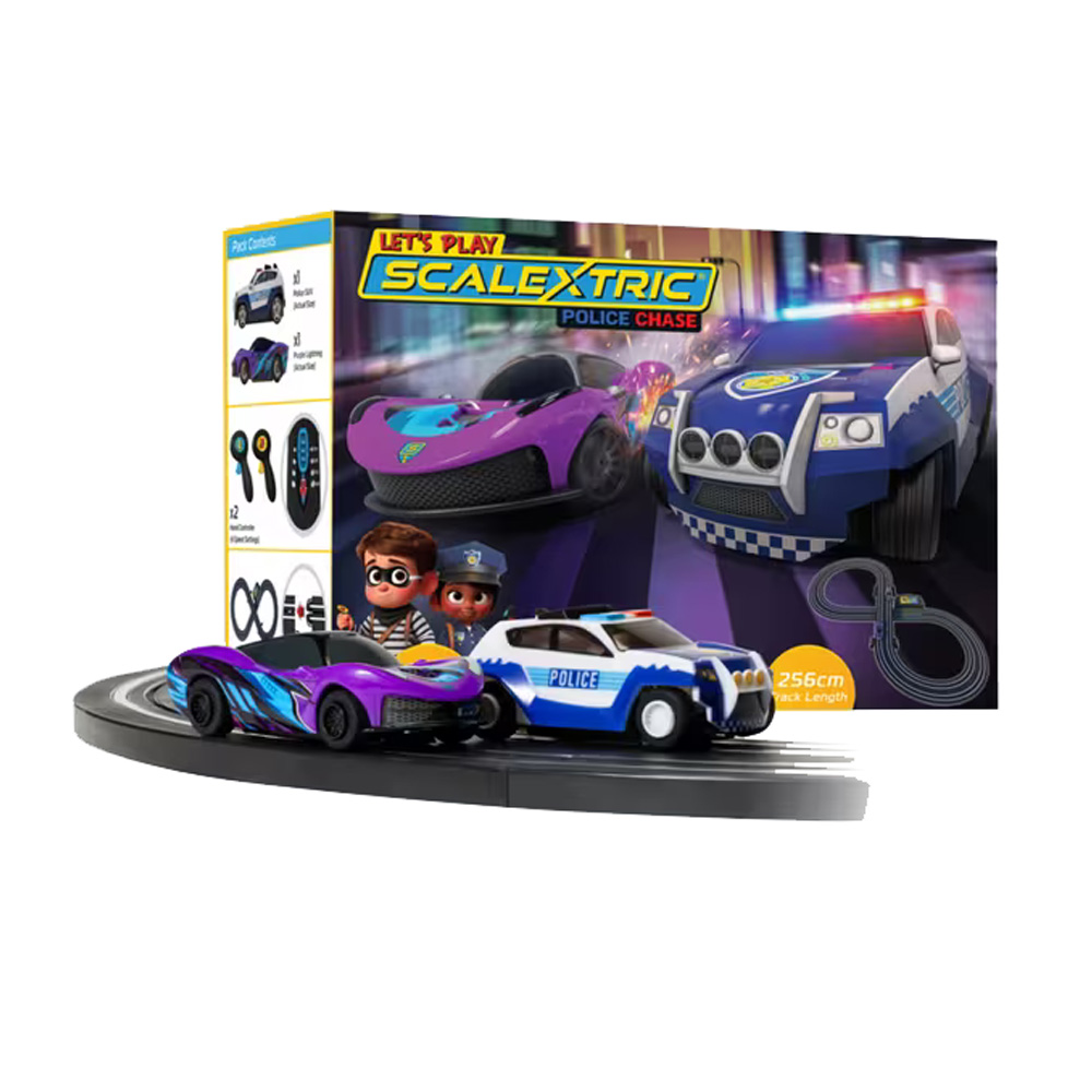 Scalextric Let’s Play Police Chase Exclusive review festive racing set 2025