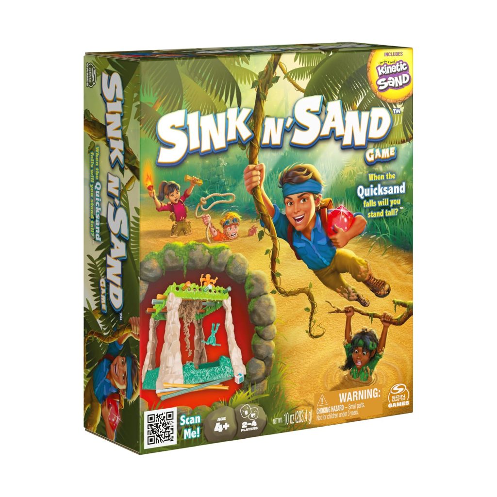 Sink and Sand kinetic game included in toy review