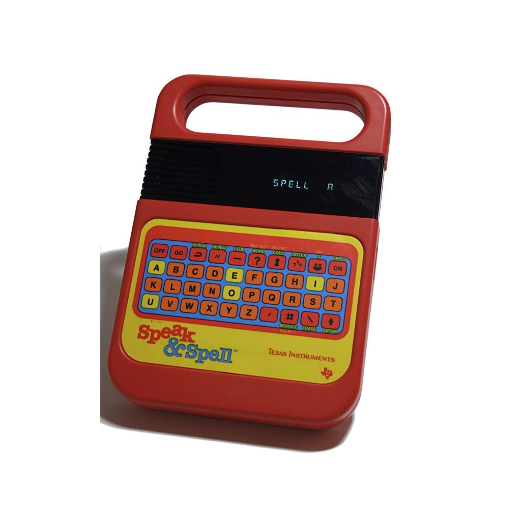 Speak & Spell Electronic Toy Top 10 Christmas Toys 1978 educational learning spelling computer
