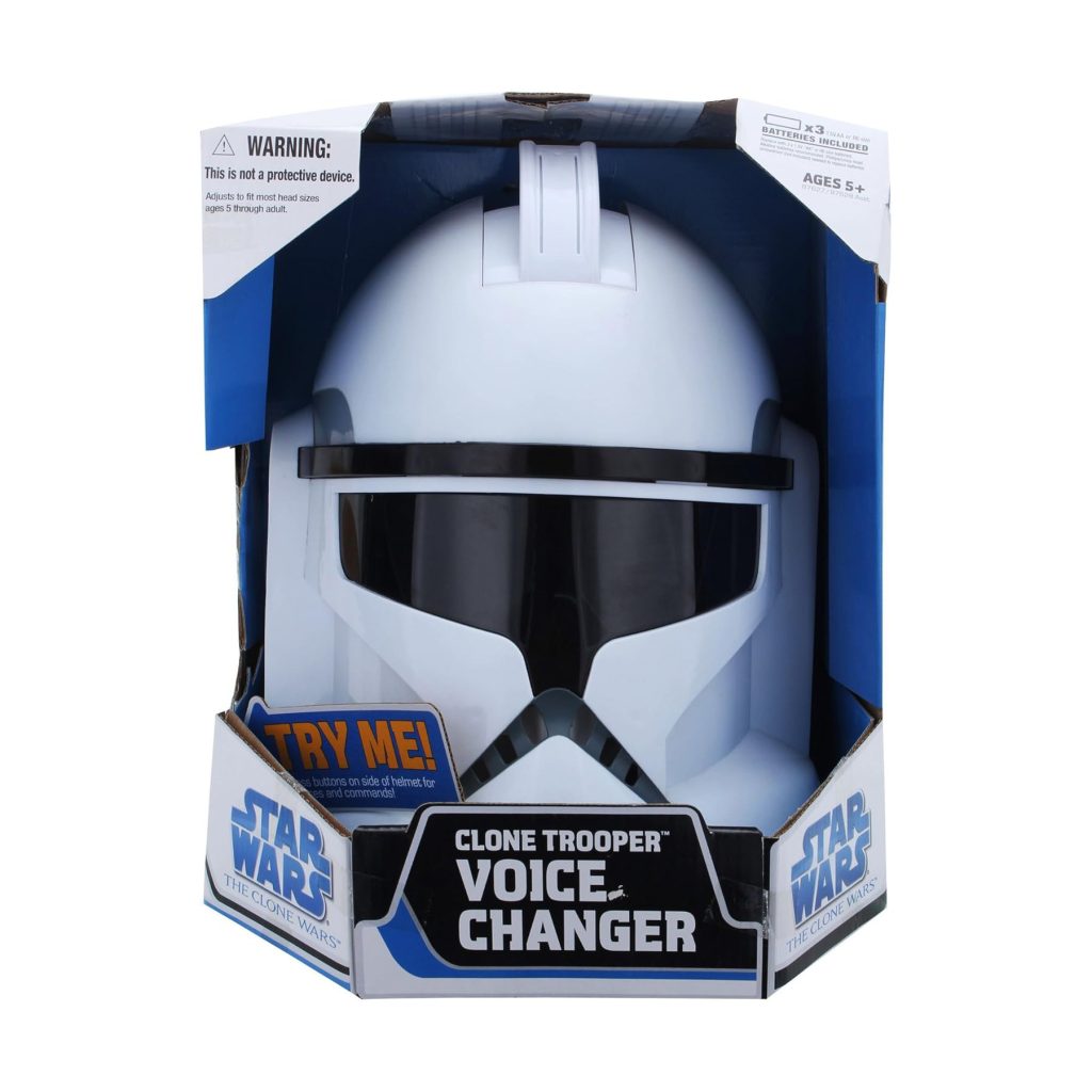 Star Wars Clone Trooper Voice Changer Review product image – Christmas 2008 roleplay voice helmet
