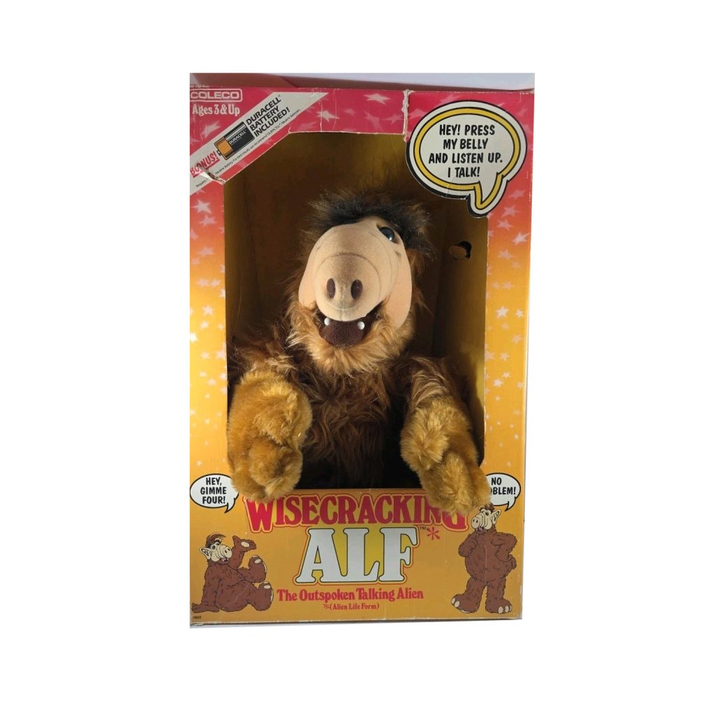 Talking Alf Plush Top 10 Christmas Toys 1989 stuffed alien character from TV sitcom