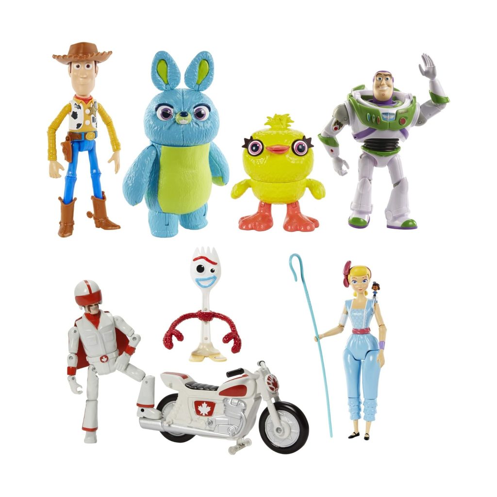 Toy Story 4 True Talkers review product image showing interactive movie-phrased figures from Christmas 2019