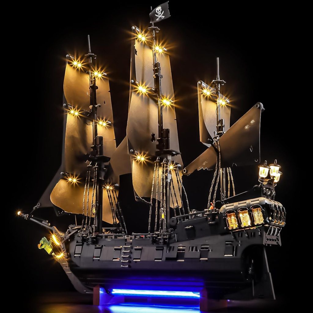 LEGO Captain Jack Sparrow’s Pirate Ship Set 10365 review showing detailed LEGO pirate ship.