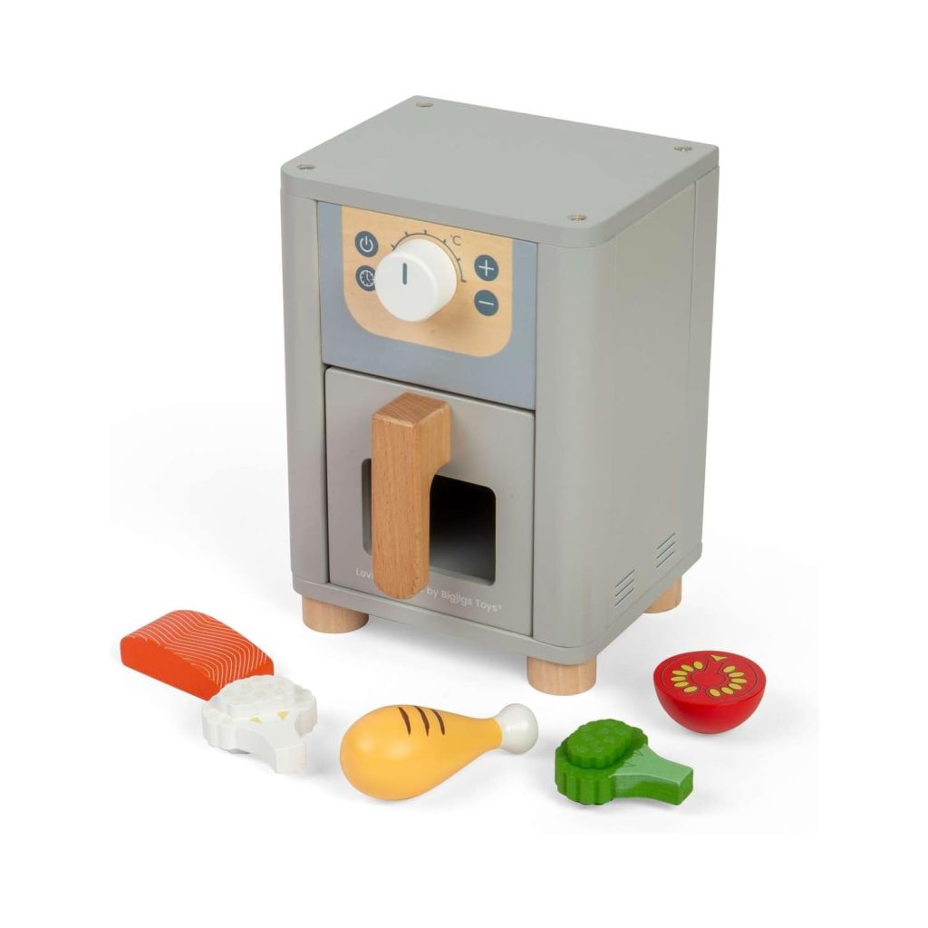 Wooden Air Fryer Toy by Bigjigs