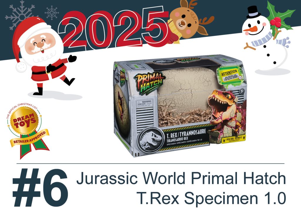 Jurassic World Primal Hatch Rex Dream Toy 2025