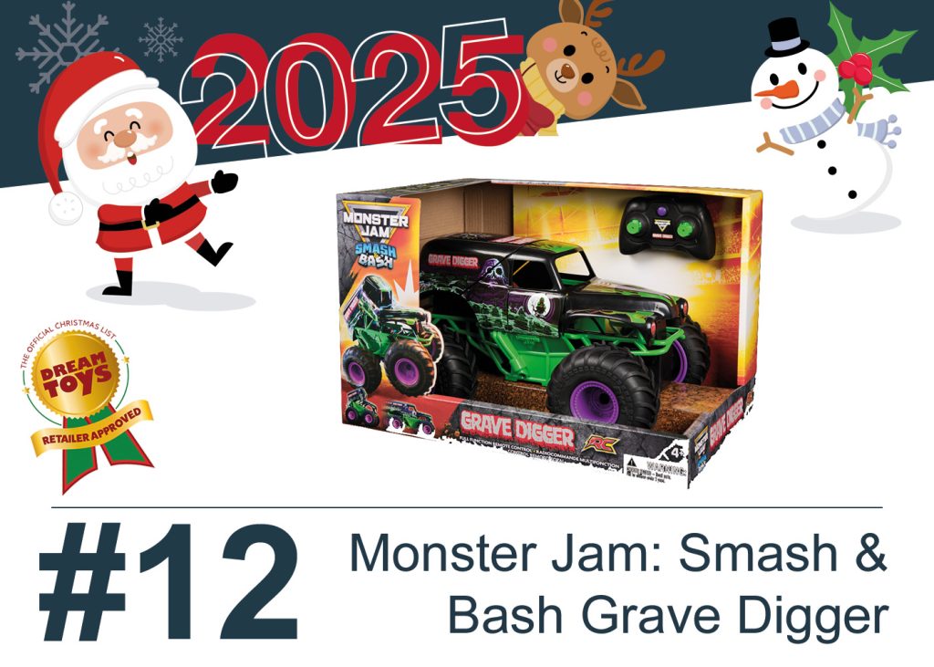 Monster Jam RC Smash & Bash Grave Digger Dream Toy 2025