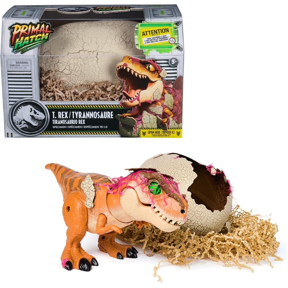 Jurassic World Primal Hatch Rex Dream Toy 2025 dinosaur figure