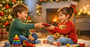 teaching kids sharing toys